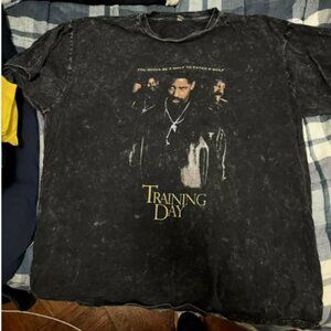 Training Day Washed Black TShirt XL